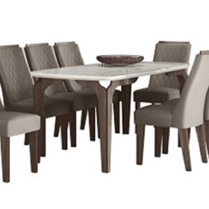 Rubi 8 Seater Dining Table: Wood